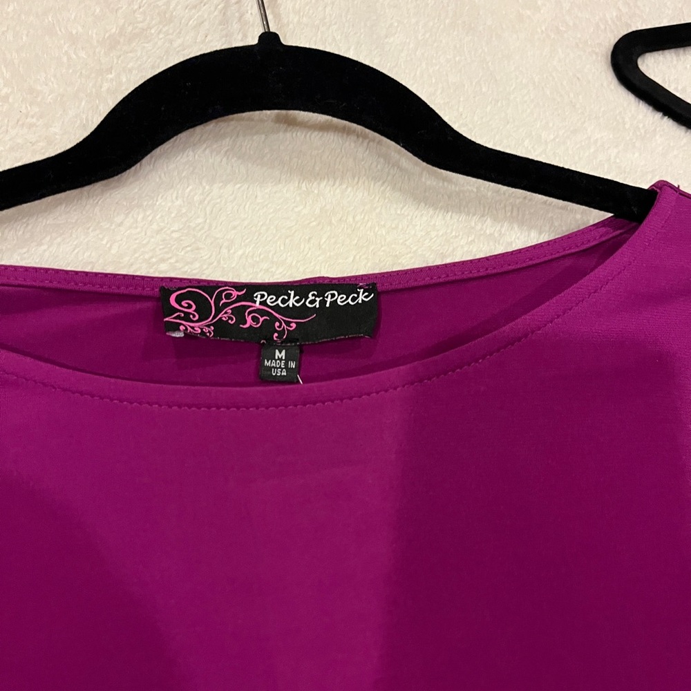 Peck & Peck Vibrant Magenta Blouse